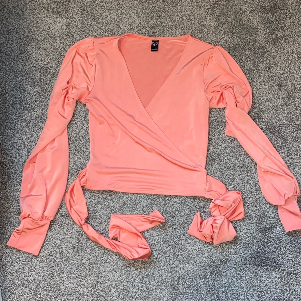 Peach Crossover Long Sleeve